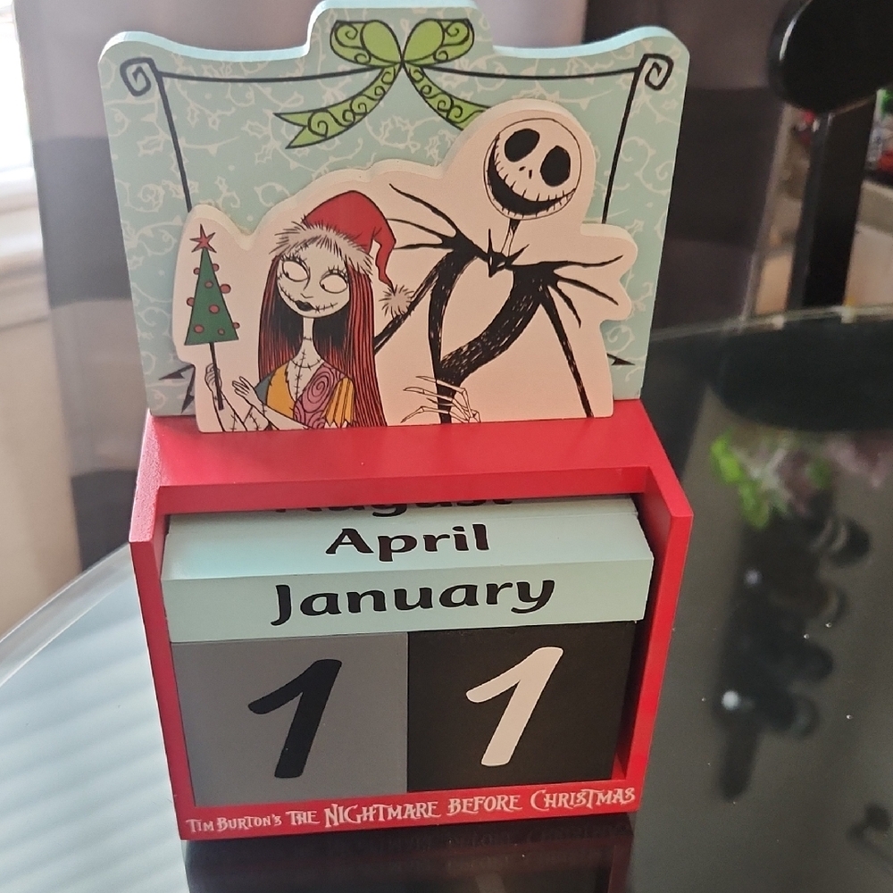 Disney Red and Black Nightmare Before Christmas Calendar